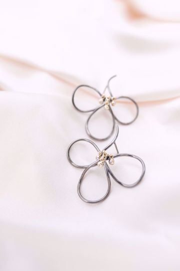 Imagem de Flower Power Pta/Ouro 9pt Brilh